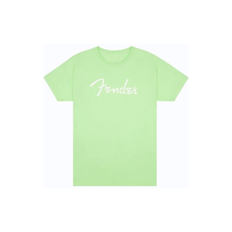 T-Shirt Fender Spaghetti Logo Surf Green Taille XXL - Macca Music