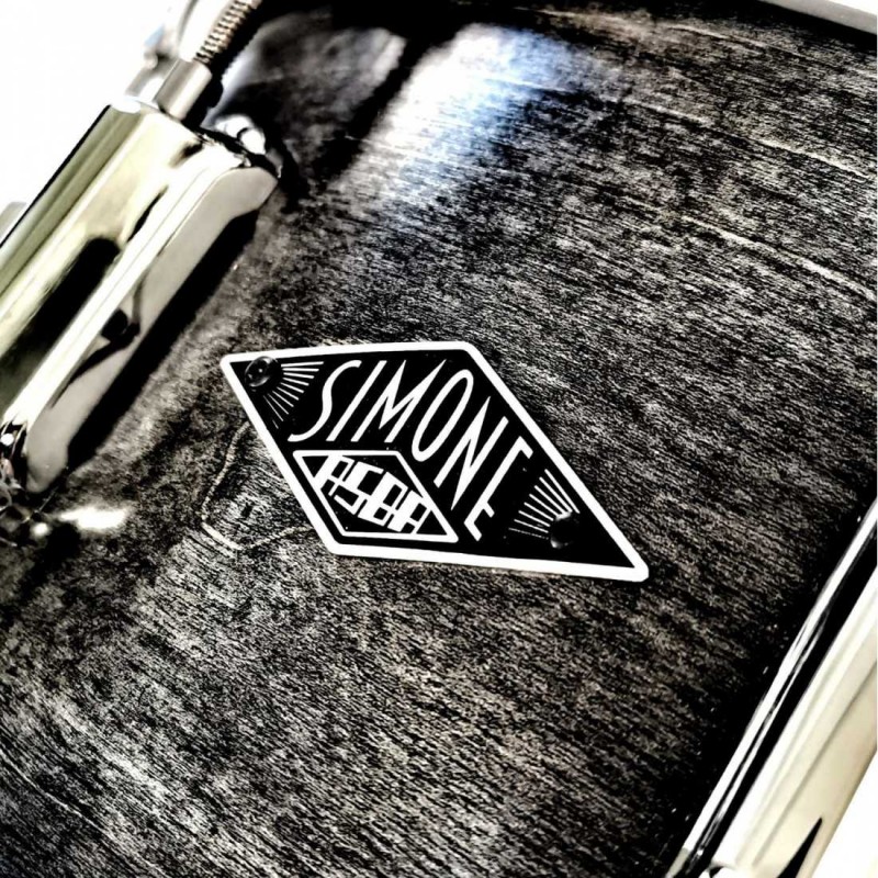 Caisse Claire ASBA Simone Black Glitter 14x6,5 - Macca Music