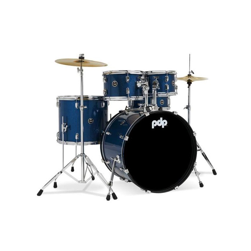 Batterie Acoustique PDP Center Stage Blue Sparkle Set - Macca Music