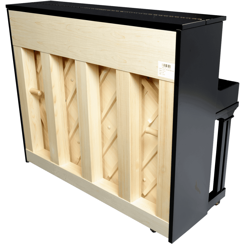 Piano Droit PLEYEL P124 Noir Brillant Et Macassar - Macca Music