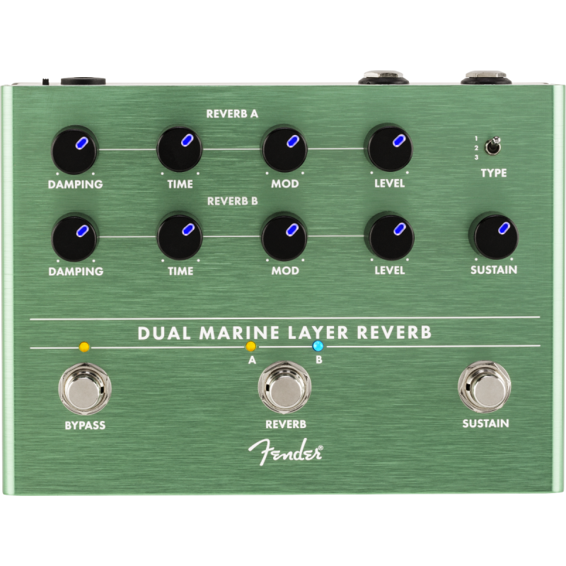 Fender Pédale D'Effet Double Reverb Dual Marine Layer Reverb - Macca Music
