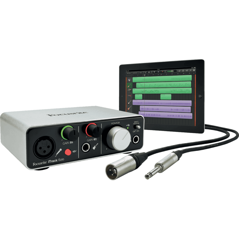 Carte Son Pour Ipad FOCUSRITE Itrack Solo Lightning - Macca Music