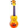 Ukulele Soprano + Housse MAHALO Fleur Hibiscus Orange - Macca Music
