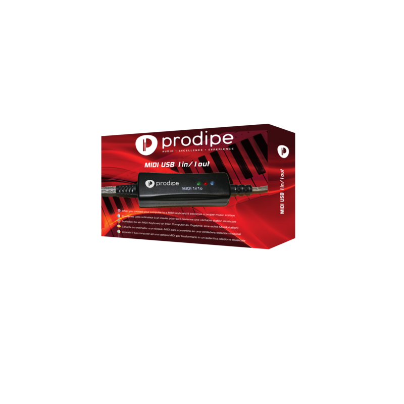 Interface MIDI USB PRODIPE 1in/1out - Macca Music