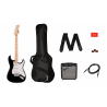 Pack Guitare Electrique Débutant SQUIER Sonic Stratocaster Black - Macca Music