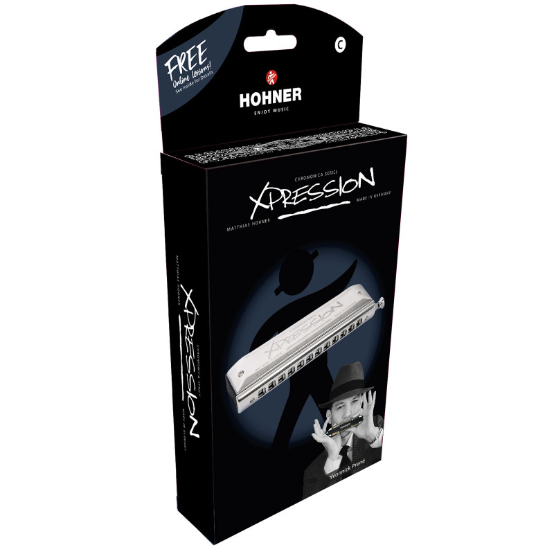 Harmonica Chromatique HOHNER Xpression C - 12 Trous 7543/10 - Macca Music
