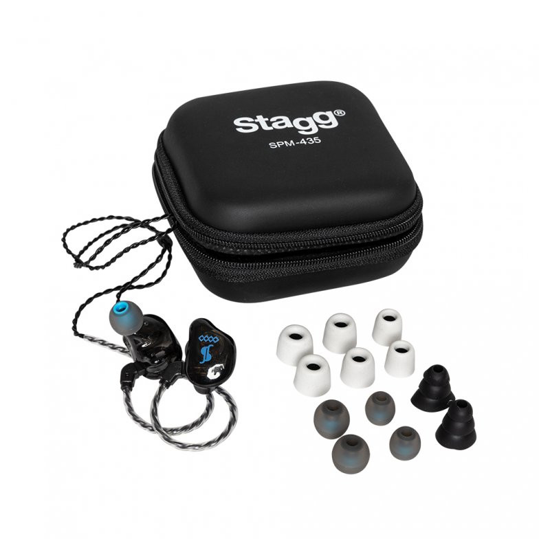 Ecouteur 4 Transducteurs STAGG SPM-435 Black - Macca Music