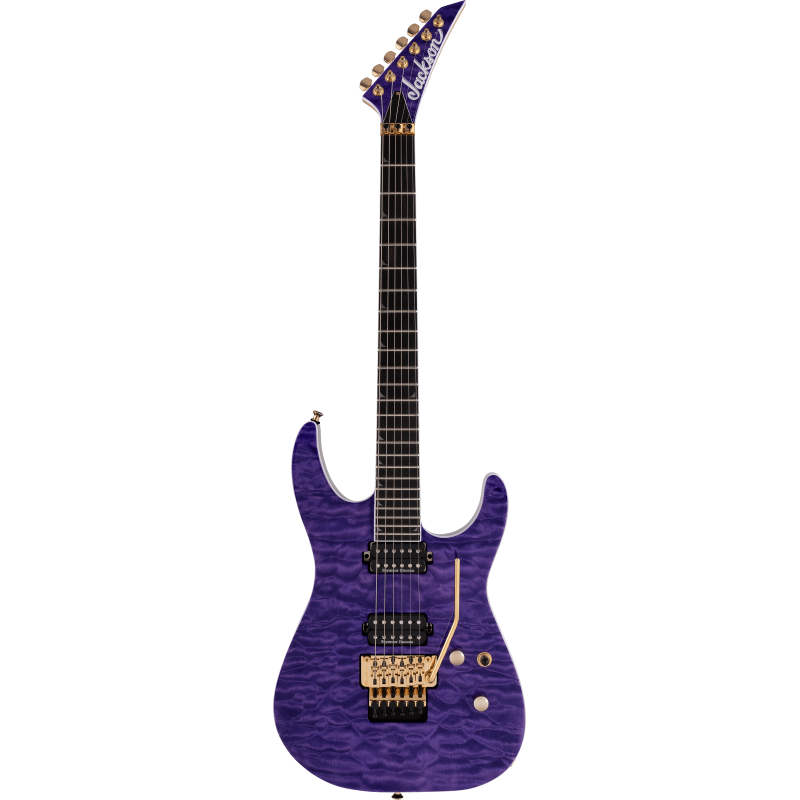 Guitare Electrique JACKSON SL2Q MAH Soloist Trasparent Purple - Macca Music