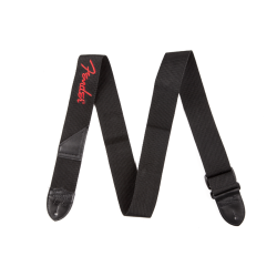 Sangle Pour Guitare Et Basse FENDER Logo Straps Red - Macca Music