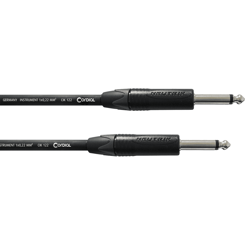 Câble Instrument CORDIAL JACK/JACK 3M - Macca Music