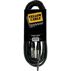 YELLOW CABLE ECO K14-3 JACKSM/XLRM 3M
