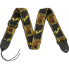 Sangle Pour Guitare Et Basse FENDER BLK Yellow Brown Mono Srap - Macca Music