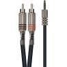 Câble Mini Jack Stéréo RCA YELLOW CABLE ECO K06-3 - Macca Music