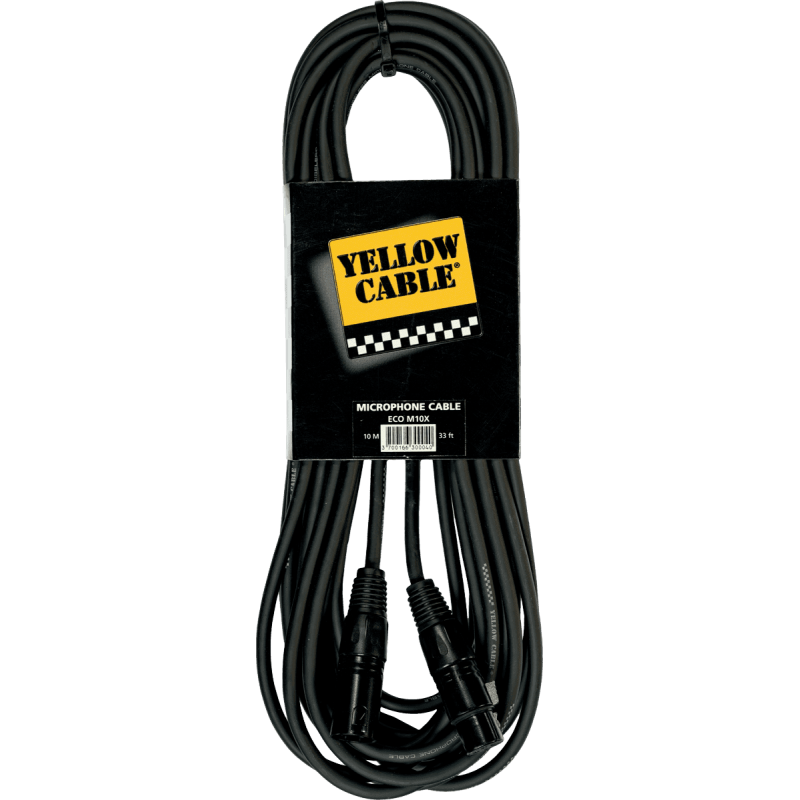 Câble Audio XLR YELLOW CABLE ECO M10X - Macca Music