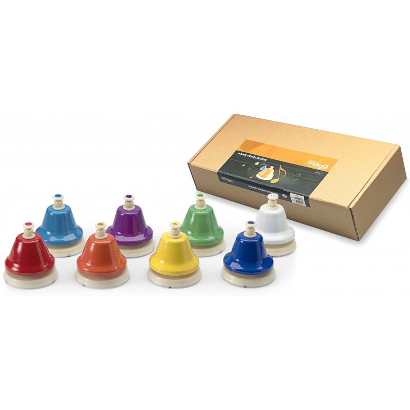 Ensemble de 8 "Tick Bells" de table, 1 octave