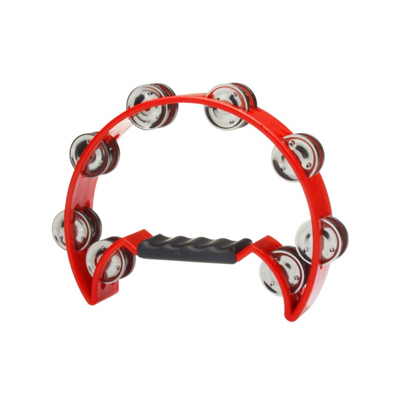 Stagg Tambourin demi-lune en plastique avec 16 cymbalettes