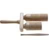 STAGG Agogô en bois à deux tons, avec maillet