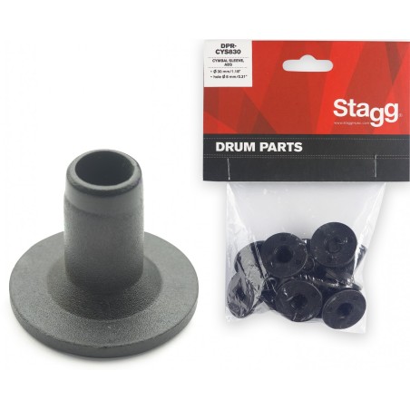 STAGG Paquet de dix supports de 8mm en nylon pour cymbale