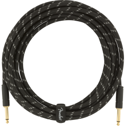 Câble Instrument Jack FENDER Deluxe Series Black Tweed 5.5m - Macca Music