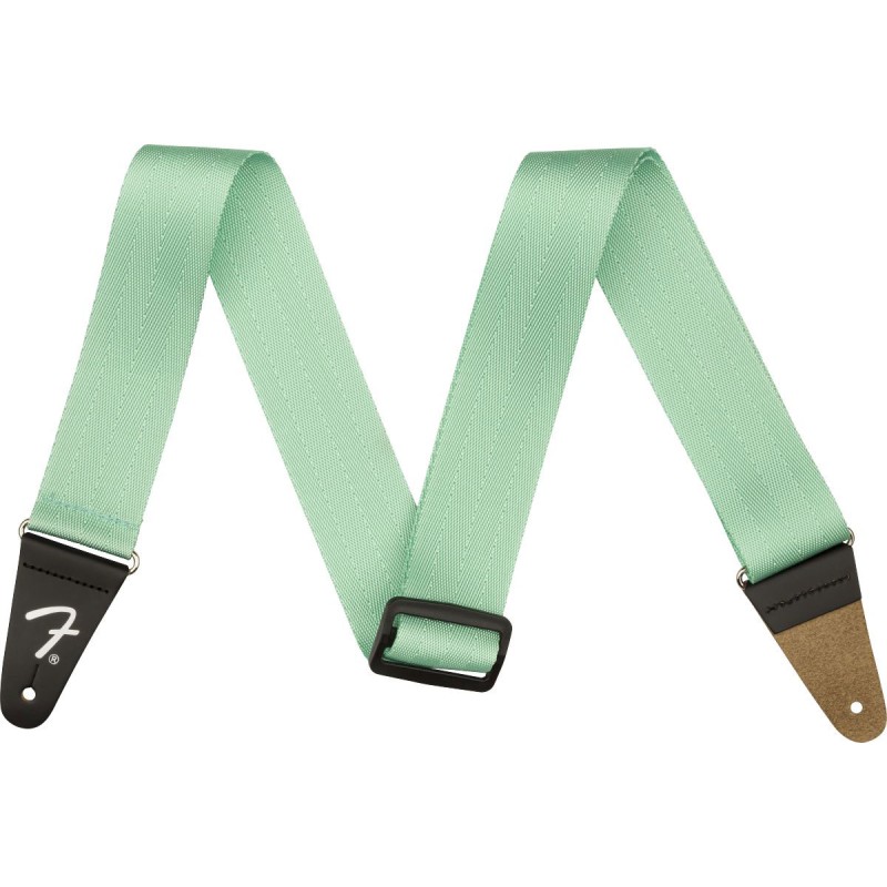 Sangle Pour Guitare Et Basse FENDER American ProSeat Belt Strap Surf Green - Macca Music
