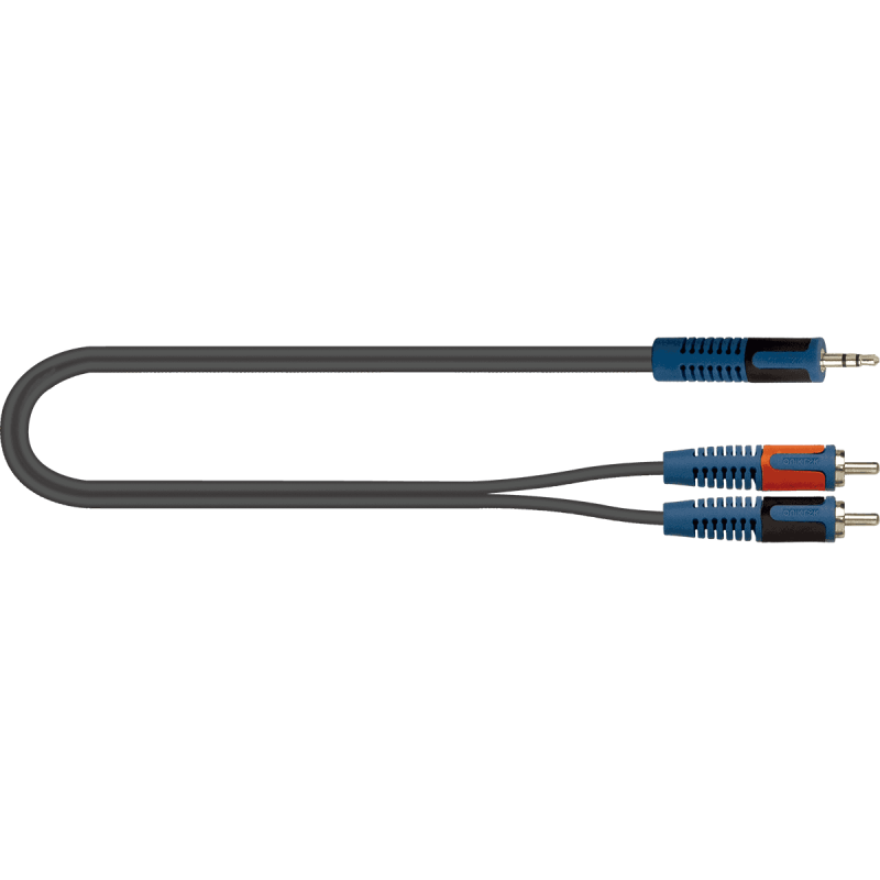 Câble Minijack stéréo / RCA 2M QUIKLOK RKSA150-2 - Macca Music