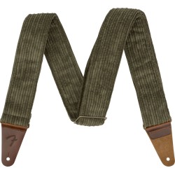 Sangle Pour Guitare Et Basse FENDER Corduroy Strap Antique Olive - Macca Music