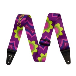 Sangle Pour Guitare Et Basse FENDER J Mascis Magenta Flower Strap - Macca Music