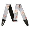 Sangle Pour Guitare Et Basse FENDER Floral Strap Gray - Macca Music