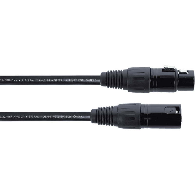Câble CORDIAL DMX XLR/XLR 3M - Macca Music