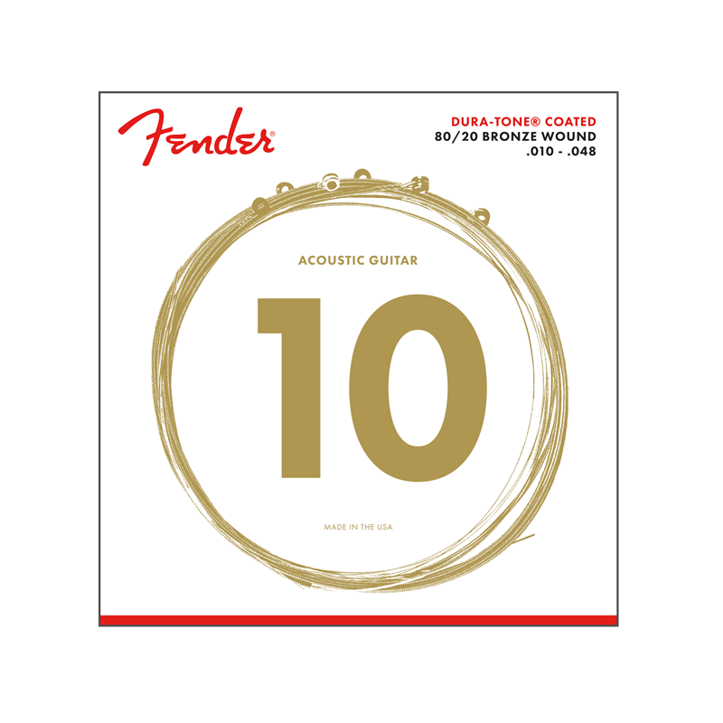 Cordes Guitare Folk FENDER Dura-Tone Coated 10-47 - Macca Music