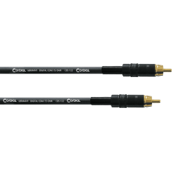 Câble RCA SPDIF/RCA SPDIF 1M CORDIAL CPDS1CC - Macca Music