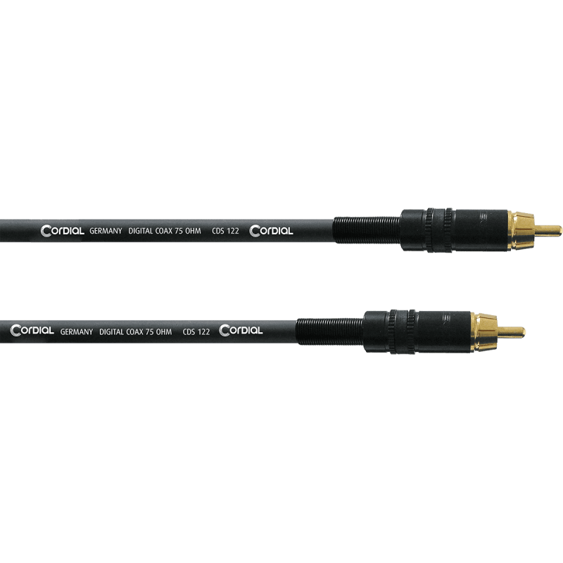 Câble RCA SPDIF/RCA SPDIF 1M CORDIAL CPDS1CC - Macca Music