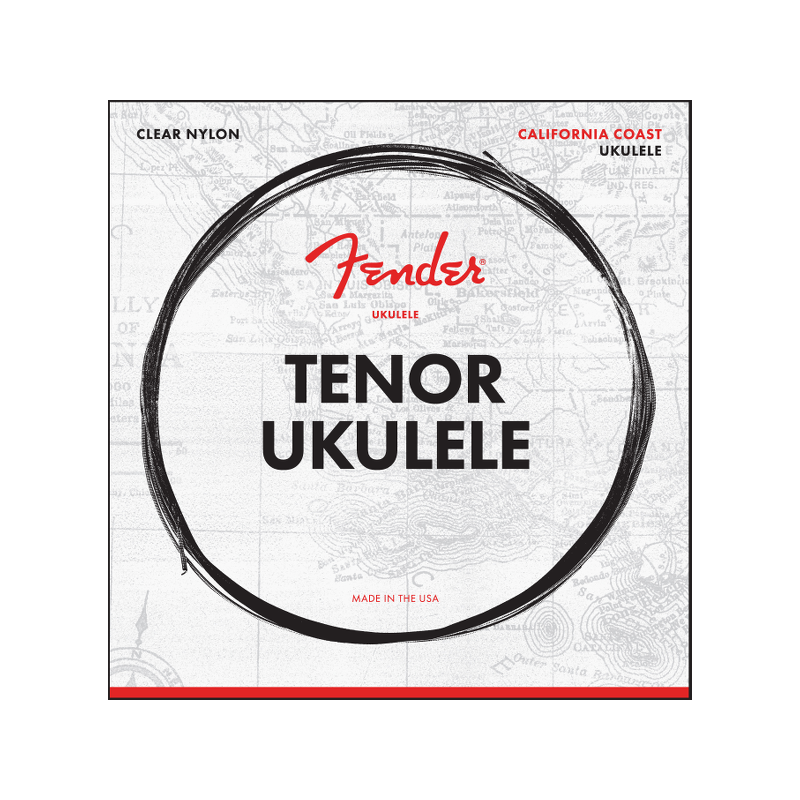 Cordes Pour Ukulélé Tenor FENDER California Coast Tenor Ukulele Strings - Macca Music