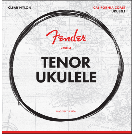 Cordes Pour Ukulélé Tenor FENDER California Coast Tenor Ukulele Strings - Macca Music