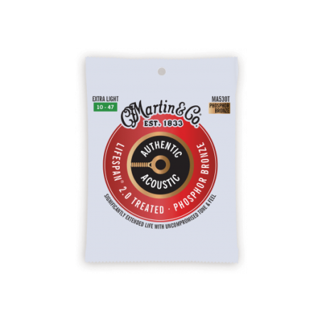 Jeu de Corde Pour Guitare Acoustique MARTIN MA530T - Macca Music