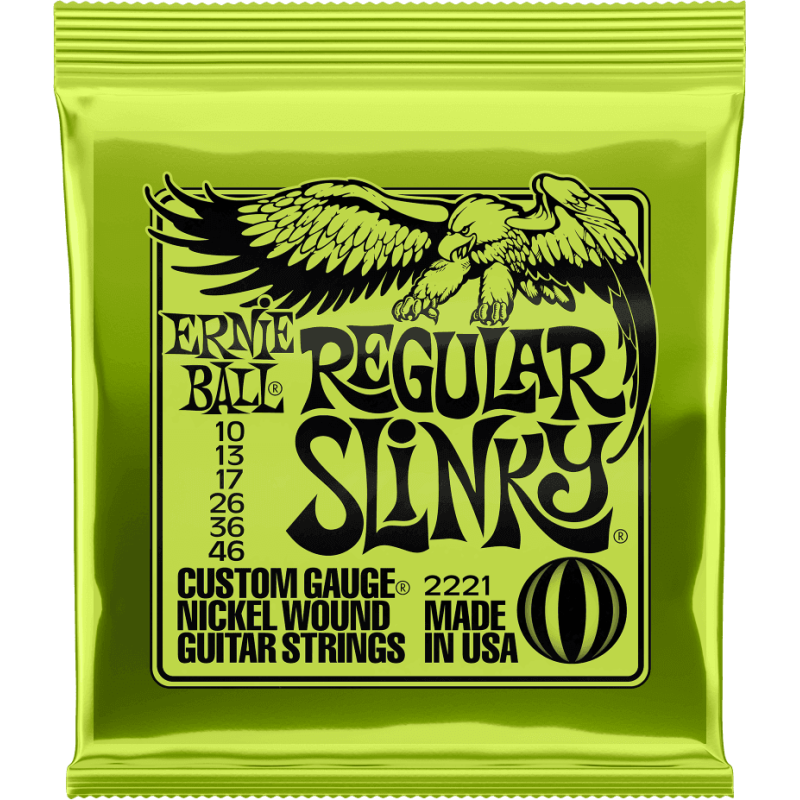 Cordes Pour Guitare Electrique ERNIE BALL 2221 Regular Slinky 10-46 -Macca Music