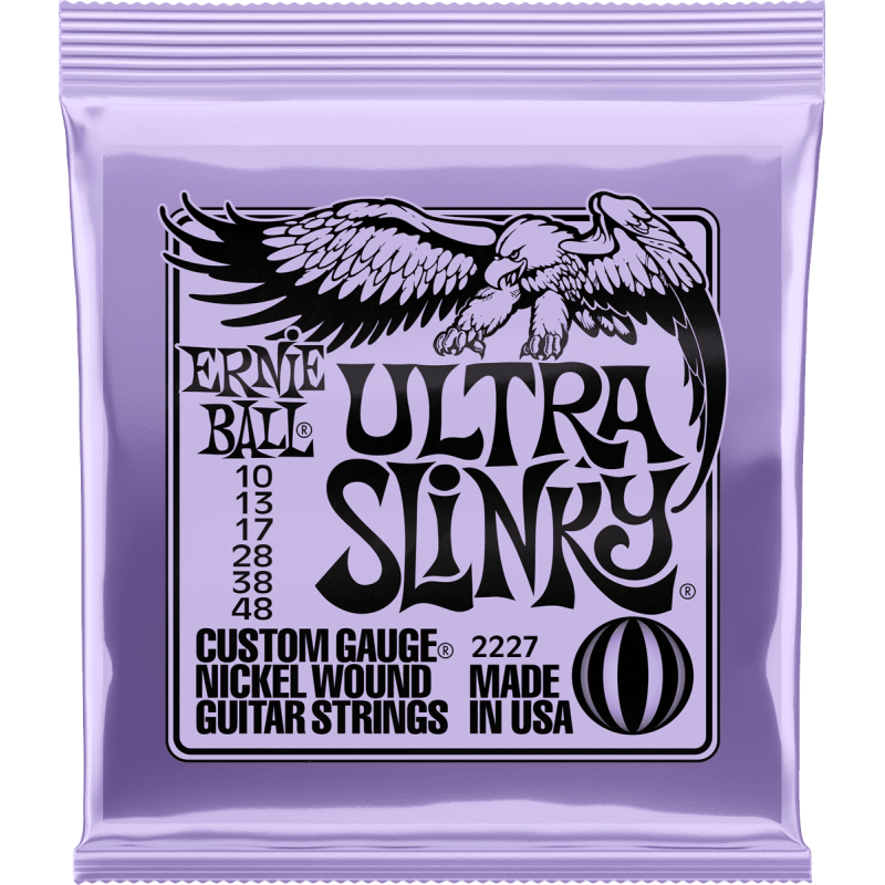 Cordes Guitare Electrique ERNIE BALL 2227 Ultra Slinky 10-48 - Macca Music