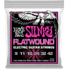 Cordes Guitare Electrique Filet Plat  ERNIE BALL 2593 Super Slinky Flatwound 9-42 - Macca Music
