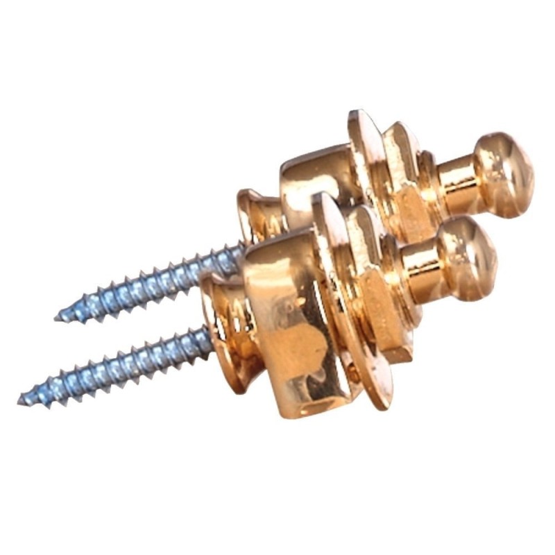 GEWA STRAP LOCK F&S SECURITY LOCK PLAQUE OR - MACCA MUSIC