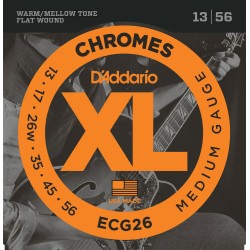 Cordes Pour Guitare Electrique Filet Plat D'ADDARIO ECG26 Chromes - Macca Music
