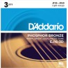 Lot De 3 Jeux De Cordes D'ADDARIO EJ16 PH - Macca Music