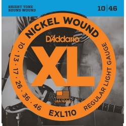Cordes Pour Guitare Electrique D'ADDARIO EXL110 10-46 - Macca Music