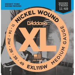 Cordes Pour Guitare Electrique D'ADDARIO EXL115W 11-49 - Macca Music