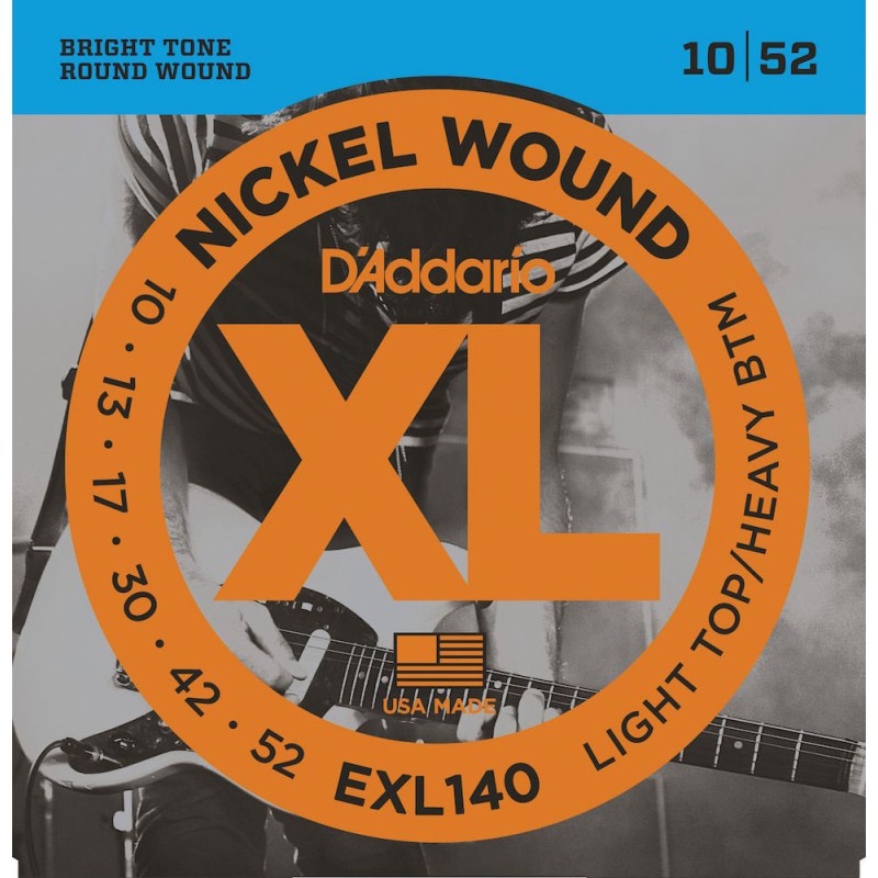 Cordes Pour Guitare Electrique D'ADDARIO EXL140 10-52 - Macca Music