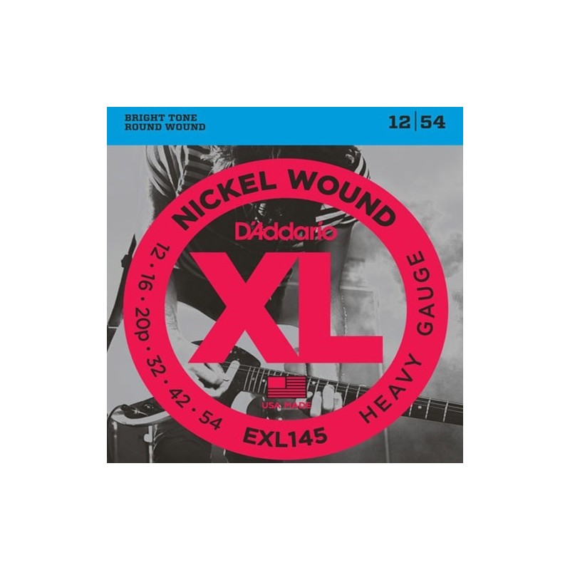 Cordes Pour Guitare Electrique D'ADDARIO EXL145 12-54 - Macca Music