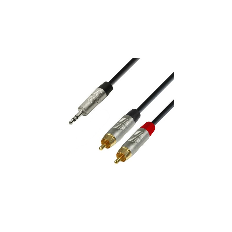 Câble RCA / Minijack ADAM HALL 3m - Macca Music