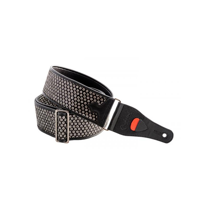 Sangle Pour Guitare Et Basse RIGHTON DISCO-BK - Macca Music