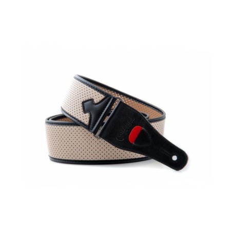 Sangle Pour Guitare Et Basse RIGHTON MONTECARLO VINTAGE WHITE - Macca Music