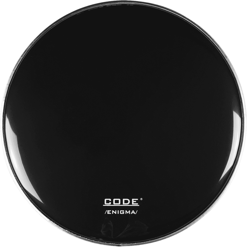Peau De Résonnance 22" Noir Transparent CODE Enigma Black 22 - Macca Music