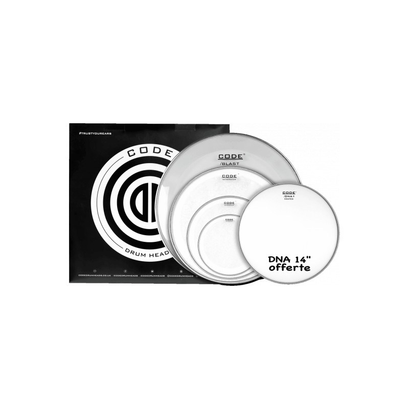 Pack De Peaux De Batterie CODE Pack Generator 10/12/16/22 - Macca Music